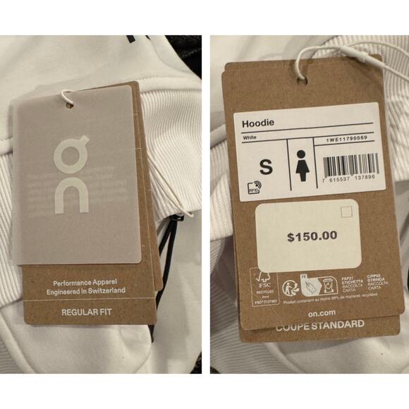 NWT On Cloud Focus Tech Hoodie Size Small - Picture 14 of 16